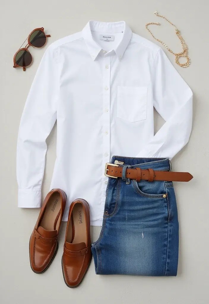 10 Casual Chic Outfits That Capture the Essence of Martha Stewart (You’ll Want to Copy #8!) - 1. The Classic White Button-Up
