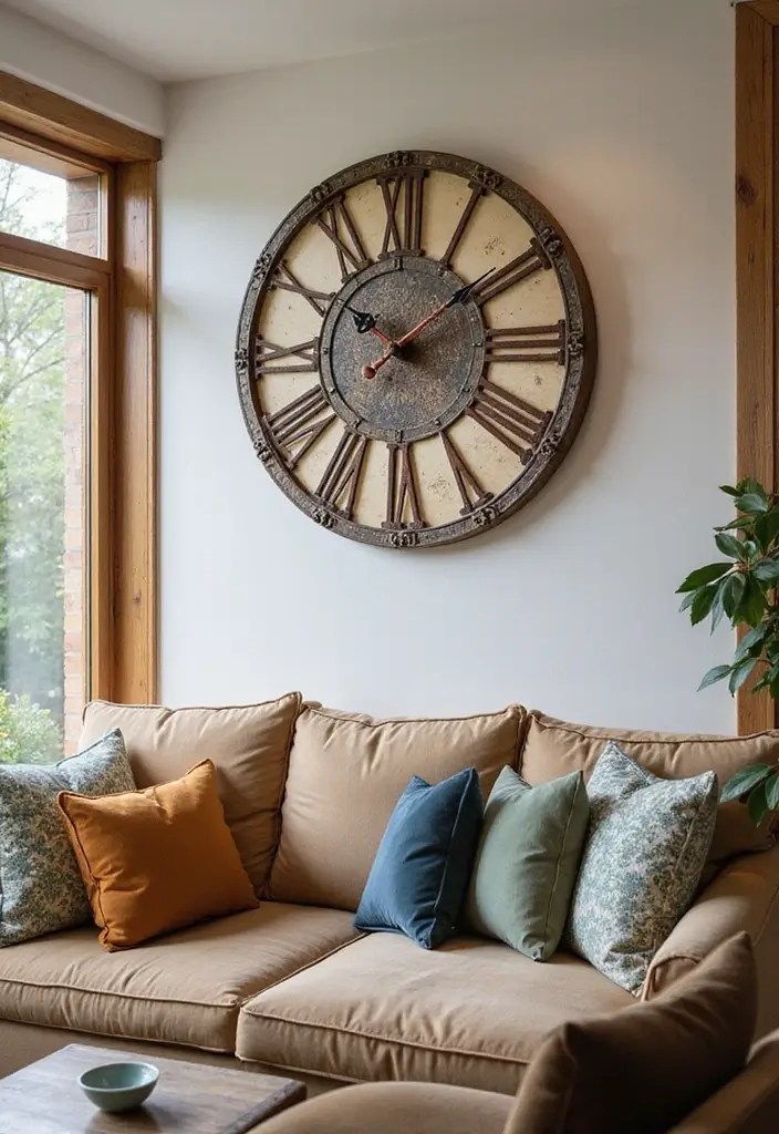 10 Girly Home Decor Pieces That Look Expensive (But Are Under $100) - 8. Vintage-Inspired Wall Clock