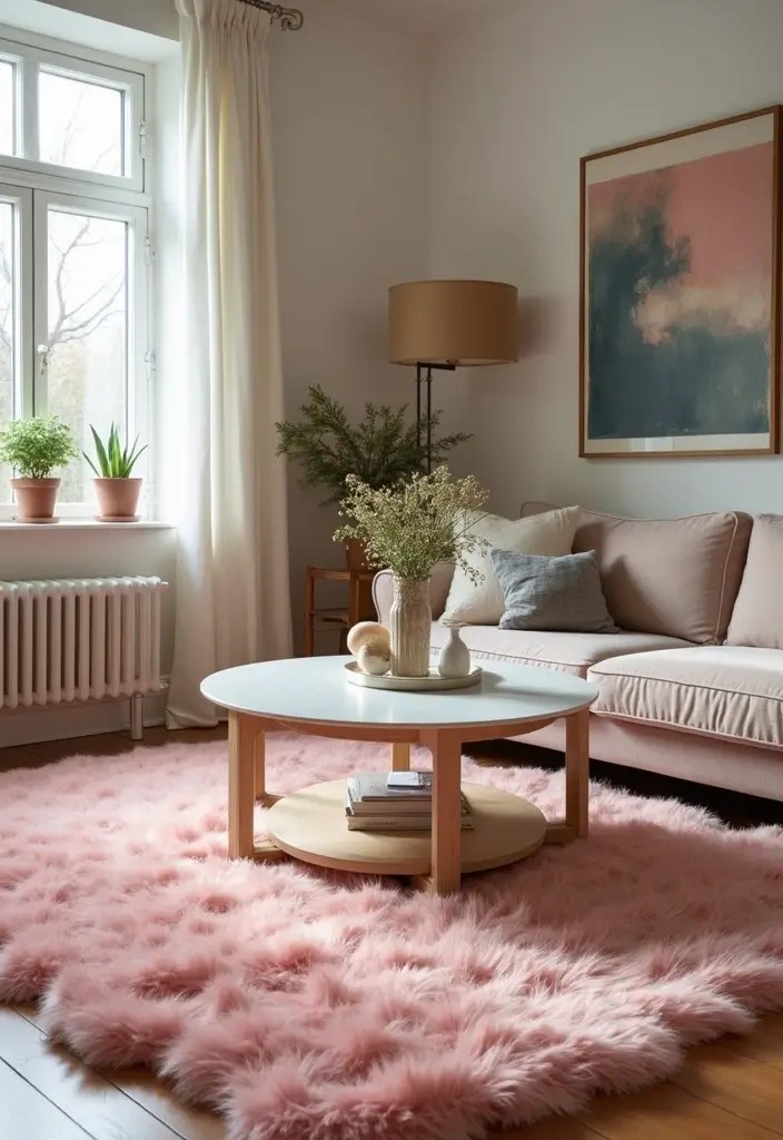 10 Pink Amazon Home Finds That Look Designer (But Are Under $30!) - 4. Faux Fur Pink Area Rug