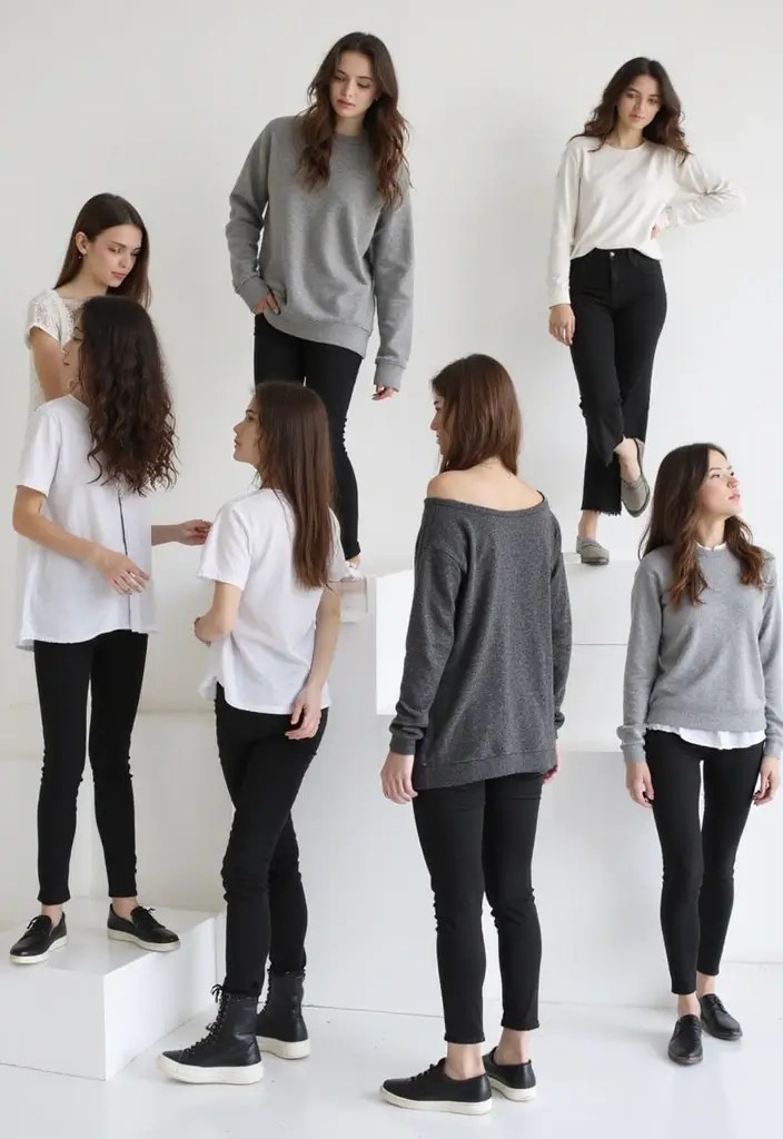 15 Mind-Blowing Y2K Aesthetic Trends Making a Comeback (You Won't Believe #6!) - 6. Monochrome Outfits