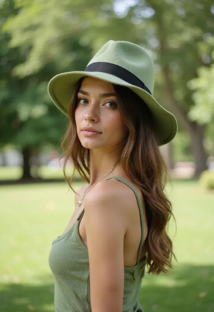 17 Dill Green Fashion Finds That Will Brighten Your Day (You Can't Miss #4!) - 16. Dill Green Hats