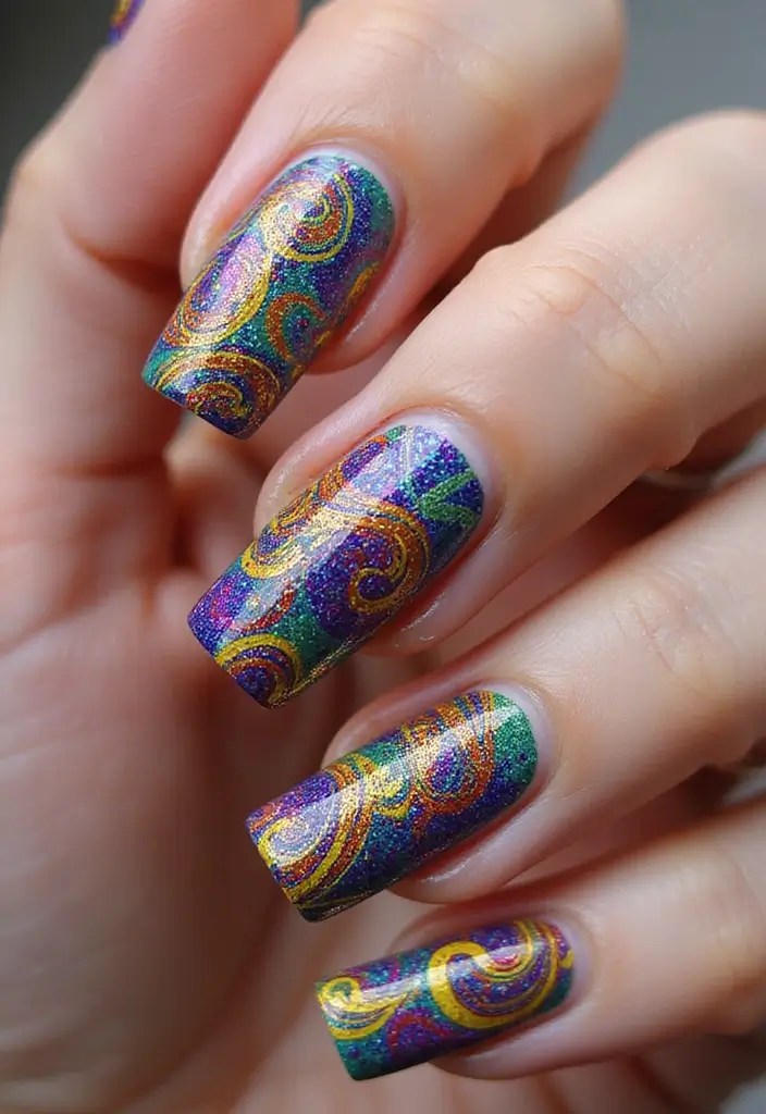 25 Stunning Nail Designs That'll Elevate Your Style Game (You Won't Believe #12!) - 18. Artistic Swirls