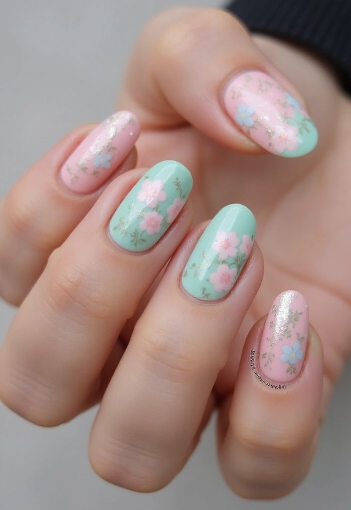 25 Stunning Nail Designs That'll Elevate Your Style Game (You Won't Believe #12!) - 5. Floral Elegance
