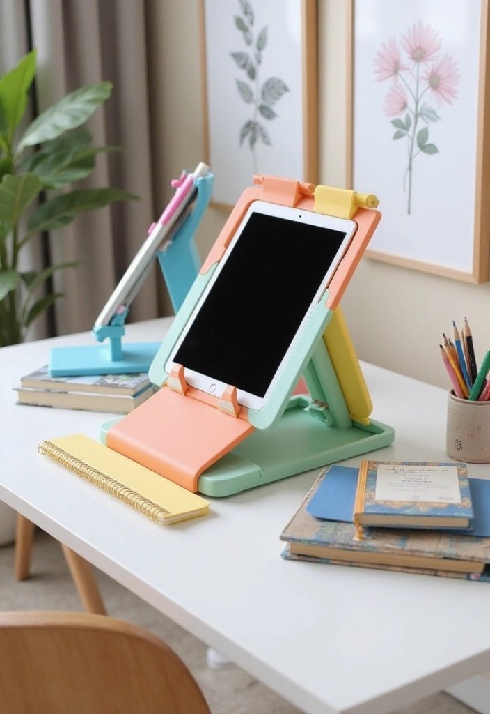 Chic iPad & Laptop Accessories That Totally Transform Your Study Vibe - 2. Colorful iPad Stands