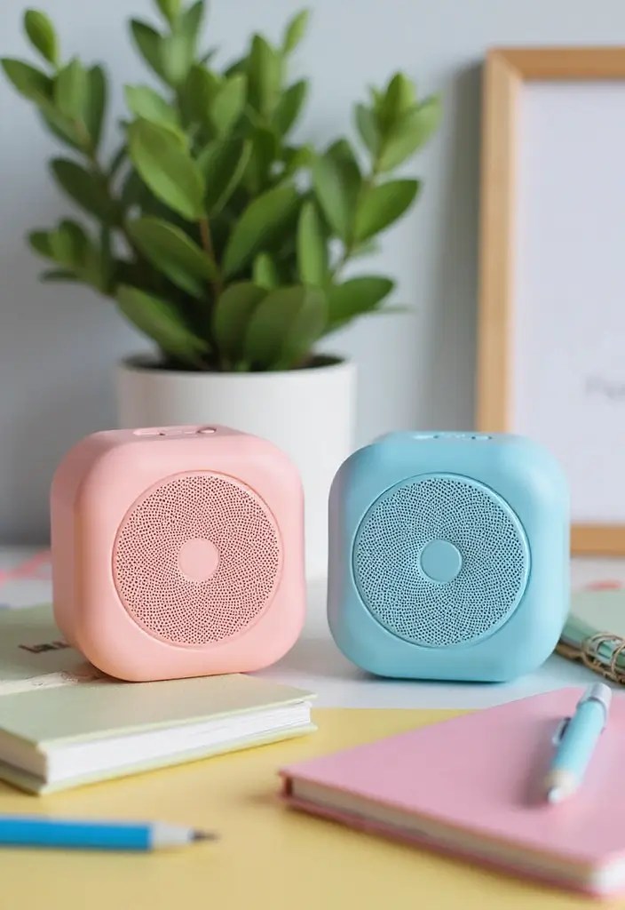 Discover the Chic Tech Gear You Need for a Stunning Desk Setup Glow-Up! - 5. Cute Bluetooth Speakers