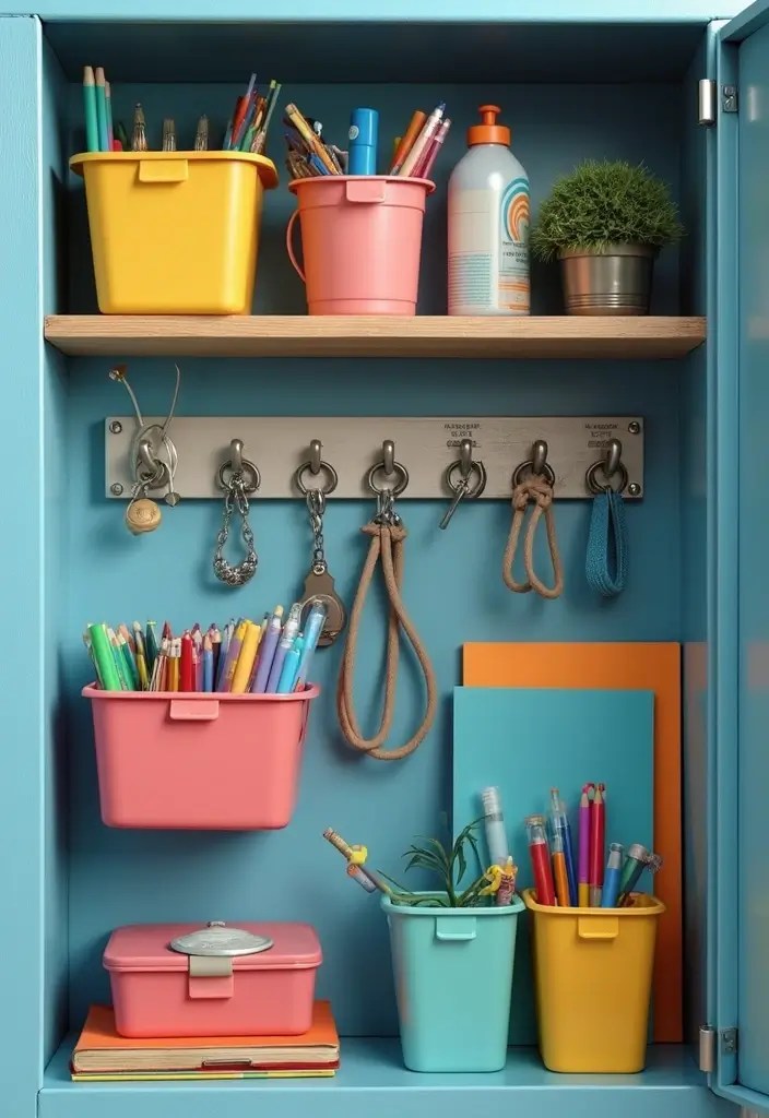 How to Create the Ultimate Pinterest-Perfect Locker (On a Budget!) - 3. Magnetic Organization