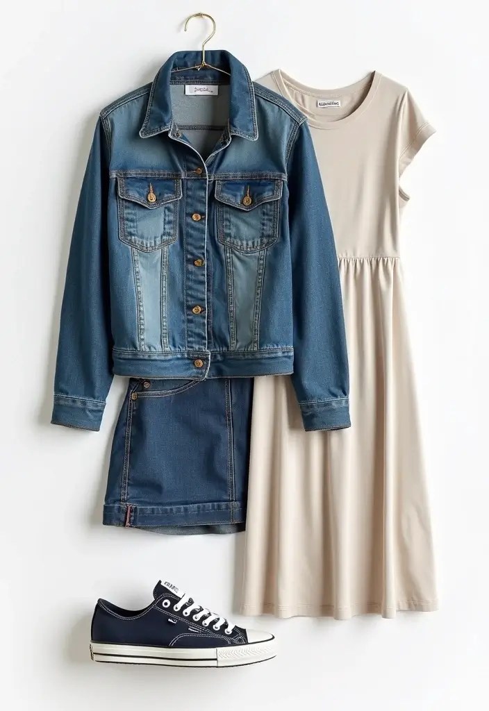 The Girly Pops Back-to-School Wardrobe Edit: Cute, Comfy, & Campus-Ready - 10. Essential Denim Jacket: Timeless Layer